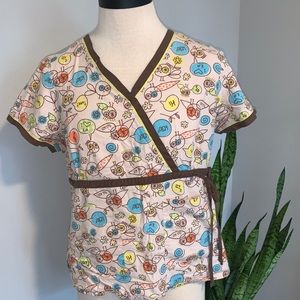 Koi Scrub Top XL